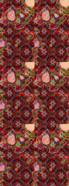 Raster illüstrasyonu. Robot resim. Küçük çiçekte sevimli çiçek deseni var..