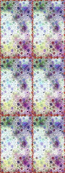 Raster illüstrasyonunda kusursuz çiçek deseni. Tarafsız renklerde çiçekler.