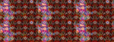 Şirin çiçek elementleri. Kahverengi ve kırmızı renkte çiçekler. Raster illüstrasyonu. Çizim.