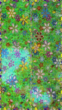 Sevimli, pürüzsüz desenli, küçük çiçekli, klasik tarzda. Moda arka planında parlak buketler. Raster illüstrasyonu. Kumaş, duvar kâğıdı ve kağıda yazdırmak için gelişen arkaplan.