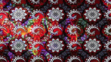 Raster illüstrasyonu. Küçük çiçekteki sevimli çiçek deseni. Güzel kumaş deseni. Güzel karalamalı çiçek deseni çiz..