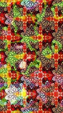 Moda baskıları için zarif bir şablon. Motley illüstrasyonu. Küçük çiçekte güzel bir desen. Küçük renkli çiçekler. Çiçekli bahar çiçekleri.