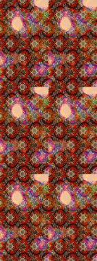 Kumaş, duvar kağıdı ve kağıt üzerine baskı yapmak için gelişen arka plan. Eski usul küçük çiçekli şirin bir eskiz deseni. Moda arka planında parlak buketler. Raster illüstrasyonu.