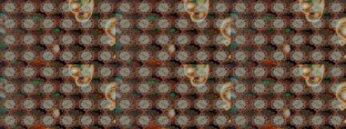 Çiçekli yumuşak bir eskiz şekli. Raster çiçekleri klasik tarzda çizilmiş. Yumuşak, bahar çiçekleri kahverengi ve gri renklerde. Raster illüstrasyonu.