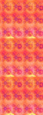 Modern çiçek arkaplanı. Renkli çiçekleri ve turuncu yaprakları olan harika bir çiçek deseni. Halk tarzı. Moda baskıları için zarif bir şablon.