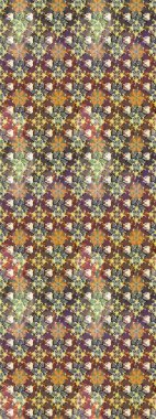 Küçük çiçekteki sevimli çiçek deseni. Kahverengi renkte çiçekler.