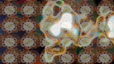 Soyut çiçek çizim kalıbı arka planı. Gri ve kahverengi renklerde. Raster illüstrasyonu. Raster deseni. Küçük çiçekte sevimli çiçek deseni var..