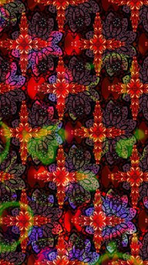 Raster çiçek izi. Raster Yumuşak kumaş deseni. Klasik taslak çizimi. Çiçekli siyah ve kahverengi çizim deseni.