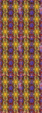 Düz Çiçek Elementleri Tasarımı. Raster Illustrasyon 'daki Çiçek Deseni' nin son moda çizimi. Güzel kumaş deseni. Renkli Yaz Teması çizim şablonu.