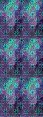 Çiçekli bahar çiçekleri. Küçük renkli çiçekler. Küçük çiçekte güzel bir desen. Robot resim. Moda baskıları için zarif bir şablon. Motley illüstrasyonu.