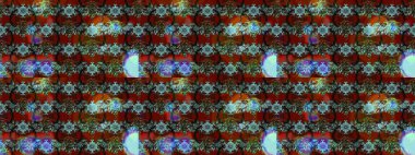 Küçük çiçekteki sevimli çiçek deseni. Raster deseni. Nazik, yaz çiçekleri kahverengi ve kırmızı renklerde. Raster illüstrasyonu.