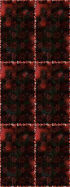 Tekstil, kumaş, ambalaj, hatıra defteri için hoş bir çiçek arkaplanı. El çizimi çiçekli, pürüzsüz bir desen. Çocuksu tasarım. Siyah ve kahverengi arkaplanda.