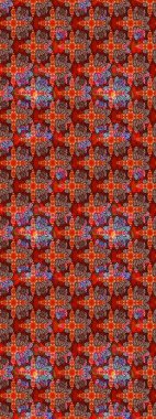 Tropik çiçekler. Kahverengi renkli çiçekler. Gömlek çizimi Arkaplan Deseni.