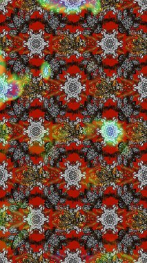 Eskiz Vintage Çiçek Deseni. Raster Kalça dokusu deseni.