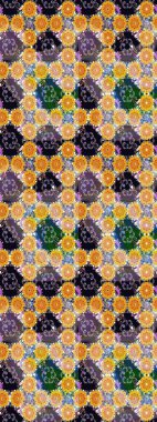 Güzel kumaş deseni. Raster suluboya deseni, narin çiçekler, sarı çiçekler, tebrik kartı şablonu..