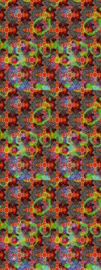 Raster Şirin kumaş deseni. Renkli Bahar Teması eskiz kalıbı. Düz Çiçek Elementleri Tasarımı. Eskiz klasiği.