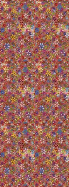 Çiçekli, suluboya desenli kusursuz çiçek deseni. Küçük çiçekte güzel bir çiçek deseni var. Raster deseni.