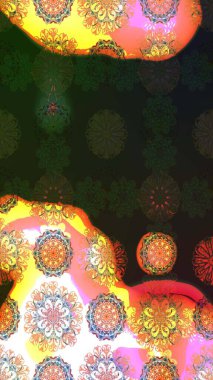 Küçük çiçekte güzel bir çiçek deseni var. Raster deseni. Çiçekli çiçek deseni, suluboya..