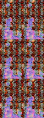 Raster illüstrasyonu. Küçük çiçekteki sevimli çiçek deseni. Güzel karalamalı çiçek desenli çizim. Güzel kumaş deseni.