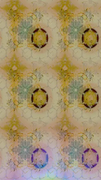 Yumuşak, bahar çiçekli arka plan. Çiçekli karalama şeklinde Raster çiçek deseni. Bej renkte çiçekler.