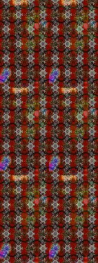 Kahverengi ve gri renkli çiçekler. Raster illüstrasyonunda çiçek deseni çizimi.