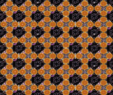 Elle boyanmış suluboya resim çizimleri, çiçekler ve bitkiler. Siyah renkte çiçekler.