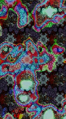 Taslak desenli, modaya uygun kumaş deseni. Düz Çiçek Elementleri Tasarımı. Şirin çiçek elementleri. Renkli Bahar Teması eskiz kalıbı. Raster illüstrasyonu.