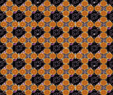 Elle boyanmış suluboya resim çizimleri, çiçekler ve bitkiler. Siyah renkte çiçekler.