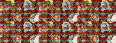 Çizim çiçek deseni duvar kağıdı, web sitesi arka planı, ambalaj kağıdı, davetiye, broşür, afiş veya web sitesi için kullanılabilir. Karalama elementleri. El çizimi Raster illüstrasyonu.