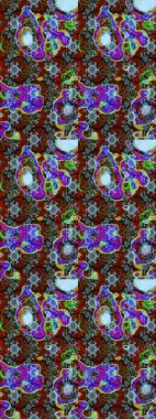 Modaya uygun kumaş deseni. Sevimli çiçek raster deseni. Düz Çiçek Elementleri Tasarımı. Renkli Yaz Teması çizim şablonu.