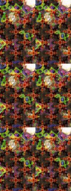 Çiçekli yumuşak bir eskiz şekli. Raster çiçekleri klasik tarzda çizilmiş. Kahverengi ve siyah renklerde bahar çiçekleri. Raster illüstrasyonu.