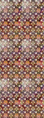 Modern çiçek arkaplanı. Halk tarzı. Parlak renkli çiçekleri ve kahverengi renkli yaprakları olan harika bir çiçek deseni. Moda baskıları için zarif bir şablon.