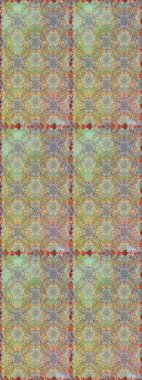 Tarafsız ve gri renklerde çiçekler. Raster illüstrasyonu. Tropik, dikişsiz çiçek deseni..