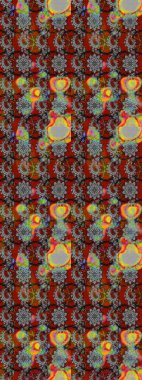 Klasik çiçekler. El çizimi, soyut ve süslü elementler. Yaz çiçekleri teması. Gri ve kahverengi renkler. Suluboya resim taklit Raster illüstrasyonu.