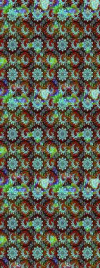 Çiçekli çiçek deseni, suluboya. Raster deseni. Süslü kumaş deseni.