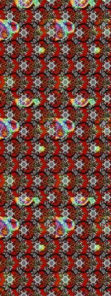 Tekstil tasarımı için gri ve kırmızı renkli geleneksel halk çiçekleri buketi. Üzerinde gelincikler ve vadi zambakları olan renkli çiçek desenli nakış..