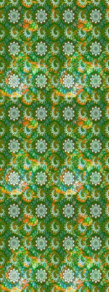 Yeşil ve nötr renklerde çiçekler. Raster illüstrasyonu. Küçük çiçekte sevimli çiçek deseni var..