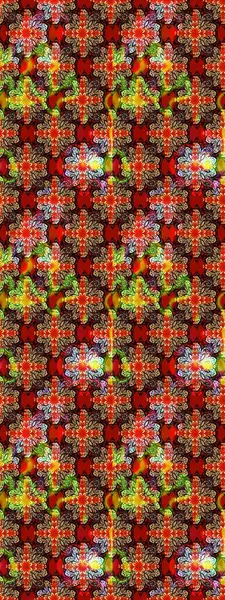 Hediye ambalaj kağıdı, tebrik kartları, posterler ve pankart tasarımı. Raster düz çiçek çizim deseni. Kırmızı ve kahverengi renkte çiçekler.