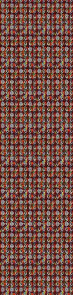 Raster. Renkli Bahar Teması eskiz kalıbı. Düz Çiçek Elementleri Tasarımı.