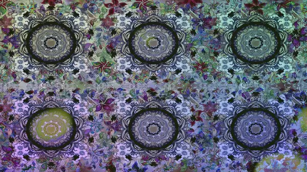 Raster illüstrasyonu. Kusursuz soyut bir arkaplan. Oriental raster klasik gri, mavi ve altın desenli.