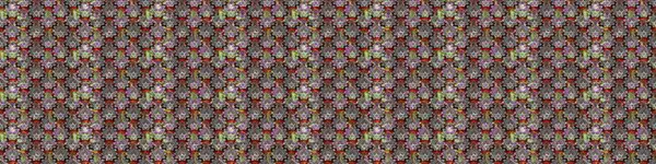 Ağaç dallı bahar çiçekleriyle desen, gri ve siyah renkler ve çiçek silueti. Raster deseni.