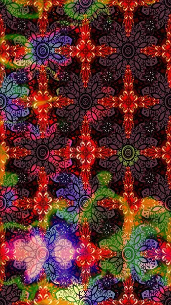 Nazikçe, güzel çiçek arkaplanı. Çiçekli karalama şeklinde Raster çiçek deseni. Siyah ve kahverengi renkte çiçekler.