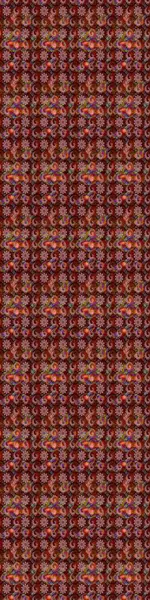 Kahverengi ve kırmızı renklerde. Anti-stres için soyut örnek sayfası. Raster illüstrasyonu.