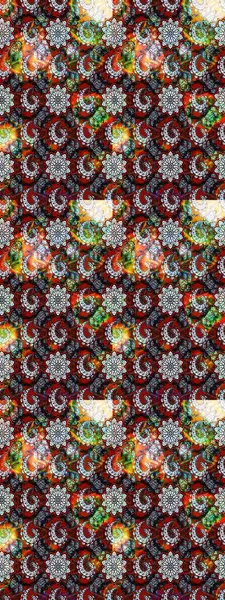 Renkli Bahar Teması eskiz kalıbı. Güzel kumaş deseni. Çiçek desenli çizim. Düz Çiçek Elementleri Tasarımı. Asya tekstil tarzında. Raster illüstrasyonu.