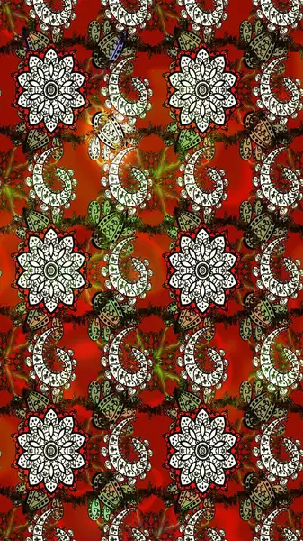 Vadinin çiçekleri kahverengi ve kırmızı renklerde. Eskiz arkaplan modeli. Suluboya, elle çizilmiş. Raster - stok.