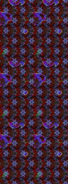 Nazik, yaz çiçekleri kahverengi ve kırmızı renklerde. Raster deseni. Küçük çiçekteki sevimli çiçek deseni. Raster illüstrasyonu.