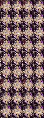 Renkli Bahar Teması eskiz kalıbı. Düz Çiçek Elementleri Tasarımı. Güzel kumaş deseni. Raster illüstrasyonunda çiçek deseni çizimi.