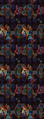 Raster illüstrasyonu. Kumaş, tekstil, duvar kağıdı baskısı için. Eski usul. Tomurcukları papatya çiçekleri olan sevimli bir çiçek deseni. Eskiz geçmişi. Miles Fleur, dandik süs.