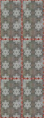 Tomurcukları papatya çiçekleri olan sevimli bir çiçek deseni. Kumaş, tekstil, duvar kağıdı baskısı için. Raster illüstrasyonu. Kusursuz bir geçmişi var. Eski usul. Miles Fleur, dandik süs.