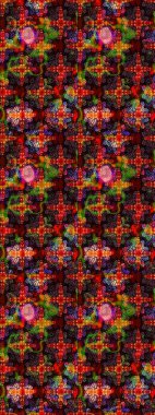 Raster Henna dövme stili. Tekstil, tebrik kartı, boyama kitabı, telefon kılıfı baskısı için kullanılabilir. Etnik Mandala süsü. Hint çiçekli desenli şal desenli..